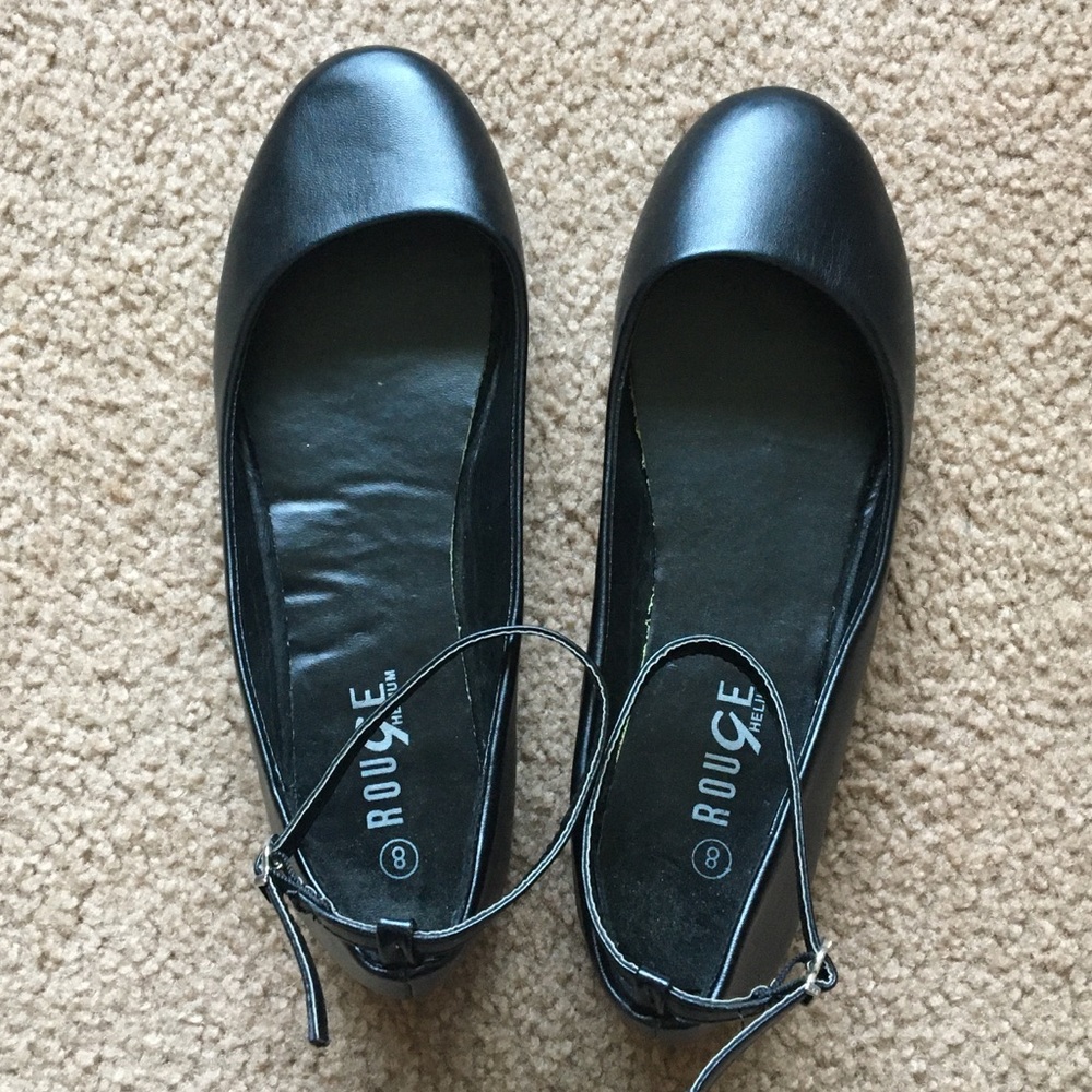 Rouge Black Flats